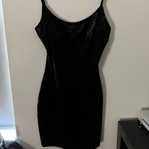 Black Snake Skin Bodycon dress